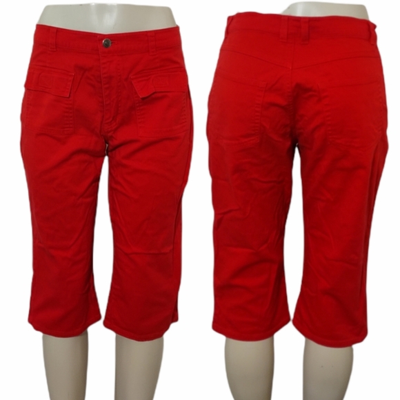 4/$20 • ROCK & ROSE • Red Hot Cropped Capri Jeans - Picture 1 of 8